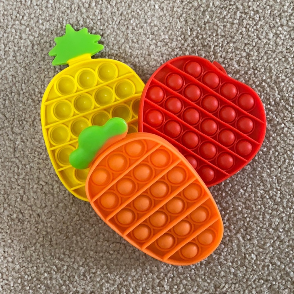 Three fruit poppers - great for all ages!  New.